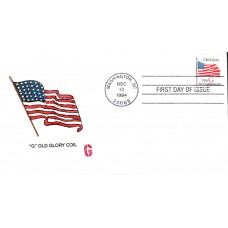 #2891 G Rate - Flag Hussey FDC