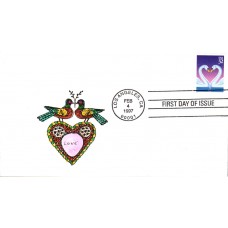 #3123 Love - Swans Hussey FDC