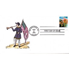 #3153 Stars and Stripes Hussey FDC