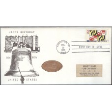 #1639 Maryland State Flag Jack's FDC