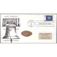 #1641 New Hampshire State Flag Jack's FDC