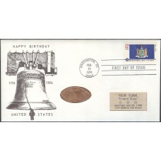 #1643 New York State Flag Jack's FDC