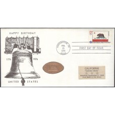 #1663 California State Flag Jack's FDC