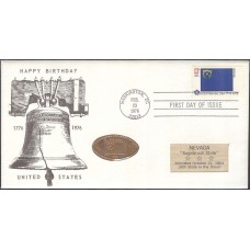 #1668 Nevada State Flag Jack's FDC