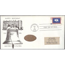 #1676 Wyoming State Flag Jack's FDC