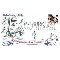 #3184a Babe Ruth Juvelar FDC