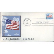 #2285A Flag and Clouds KAH FDC