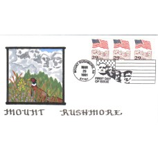 #2523 Flag Over Mt. Rushmore PNC KAH FDC