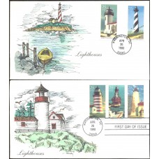 #2470-74 Lighthouses Karen's FDC Set