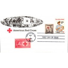 #1910 American Red Cross Combo KMC FDC