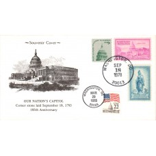 #2114 Flag over Capitol Dual KMC FDC
