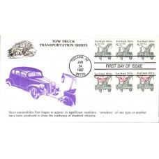 #2129-29a Tow Truck 1920s Combo Dual PNC KMC FDC