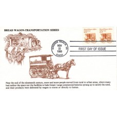 #2136 Bread Wagon 1880s KMC FDC