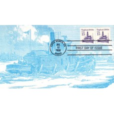#2260 Tugboat 1900s KMC FDC