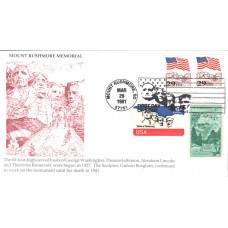 #2523 Flag over Mt. Rushmore Combo KMC FDC