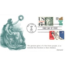 #2531A Statue of Liberty Torch Combo KMC FDC