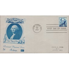 #1283B George Washington Kolor Kover FDC