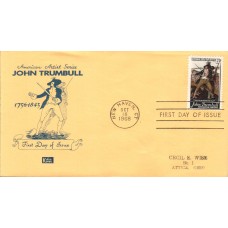 #1361 John Trumbull Kolor Kover FDC