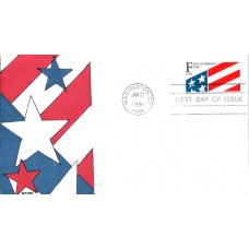#2522 US Flag Kribbs FDC