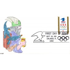 #2539 Olympic Rings Kribbs FDC