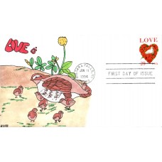 #2814C Love - Dove Kribbs FDC