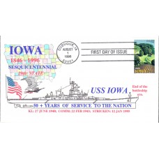 #3088 Iowa Statehood Larson FDC