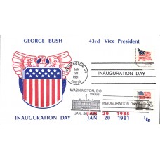 George Bush 1985 Dual LEB Inauguration Cover