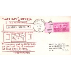 Green Ridge PA Post Office Last Day - Eric Lewis Cover