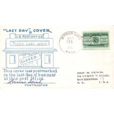 Mirror Lake WA Post Office Last Day - Eric Lewis Cover