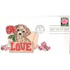 #2378 Love - Rose LMG FDC