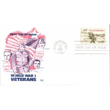 #2154 World War I Veterans Marg FDC