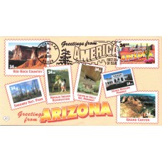 #3563 Greetings From Arizona M & D FDC