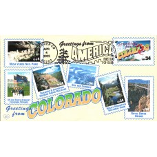#3566 Greetings From Colorado M & D FDC