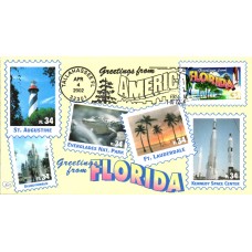 #3569 Greetings From Florida M & D FDC