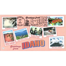 #3572 Greetings From Idaho M & D FDC