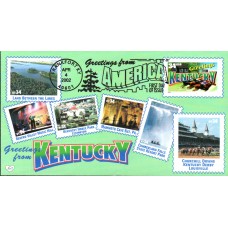 #3577 Greetings From Kentucky M & D FDC
