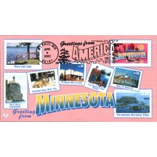 #3583 Greetings From Minnesota M & D FDC