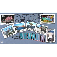 #3588 Greetings From Nevada M & D FDC