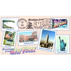 #3592 Greetings From New York M & D FDC
