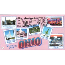 #3595 Greetings From Ohio M & D FDC