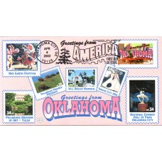#3596 Greetings From Oklahoma M & D FDC