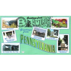 #3598 Greetings From Pennsylvania M & D FDC
