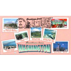 #3607 Greetings From Washington M & D FDC