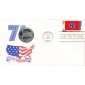 #1648 Tennessee State Flag Medallion FDC
