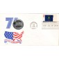 #1651 Indiana State Flag Medallion FDC