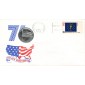 #1651 Indiana State Flag Medallion FDC