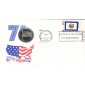 #1667 West Virginia State Flag Medallion FDC