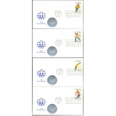 #1695-98 Olympics Medallion FDC Set