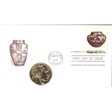#1709 Acoma - Pueblo Art Medallion FDC