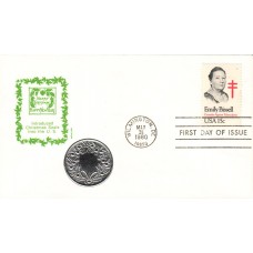 #1823 Emily Bissell Medallion FDC